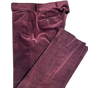 Brooks Brothers custom made velvet trousers